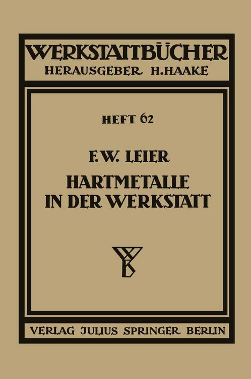 Produktbild: Hartmetalle in der Werkstatt