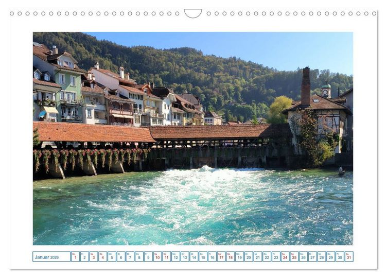 Produktbild: Schweizer St&auml;dte (Wandkalender 2026 DIN A3 quer), CALVENDO Monatskalender