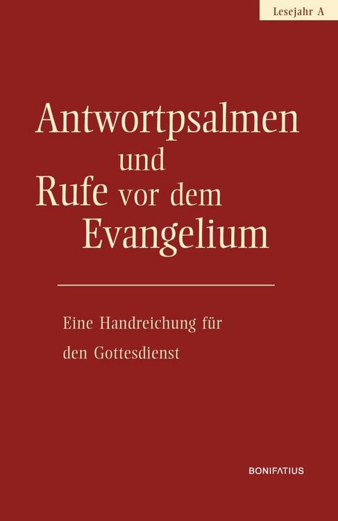 Produktbild: Antwortpsalmen und Rufe vor dem Evangelium - Lesejahr A