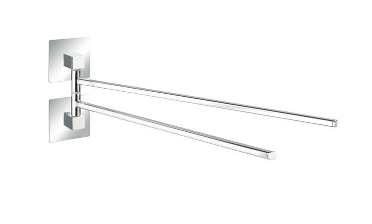 Produktbild: Turbo-Loc&reg; Edelstahl Handtuchhalter 2 Arme Quadro, rostfrei
