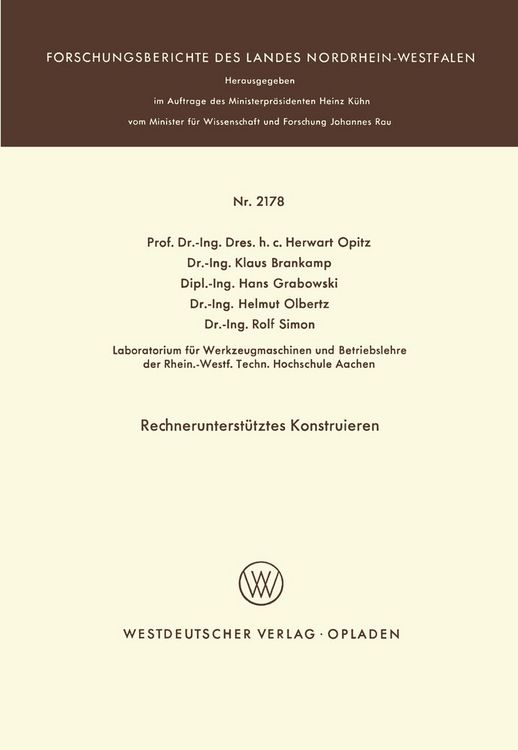 Produktbild: Rechnerunterst&uuml;tztes Konstruieren