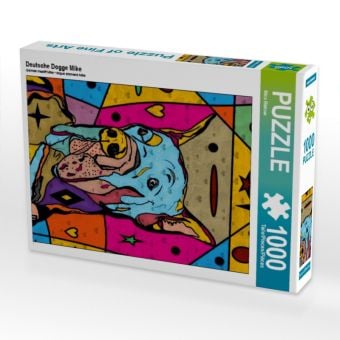 Produktbild: CALVENDO Puzzle Deutsche Dogge Mike 1000 Teile Puzzle hoch | 1000 Teile Lege-Gr&ouml;&szlig;e 64 &times; 48 cm Foto-Puzzle f&uuml;r gl&uuml;ckliche Stunden
