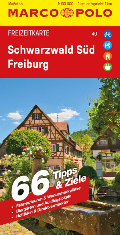 Bild vom Artikel MARCO POLO Freizeitkarte 40 Schwarzwald Süd, Freiburg 1:100.000 vom Autor Marco Polo Verlag