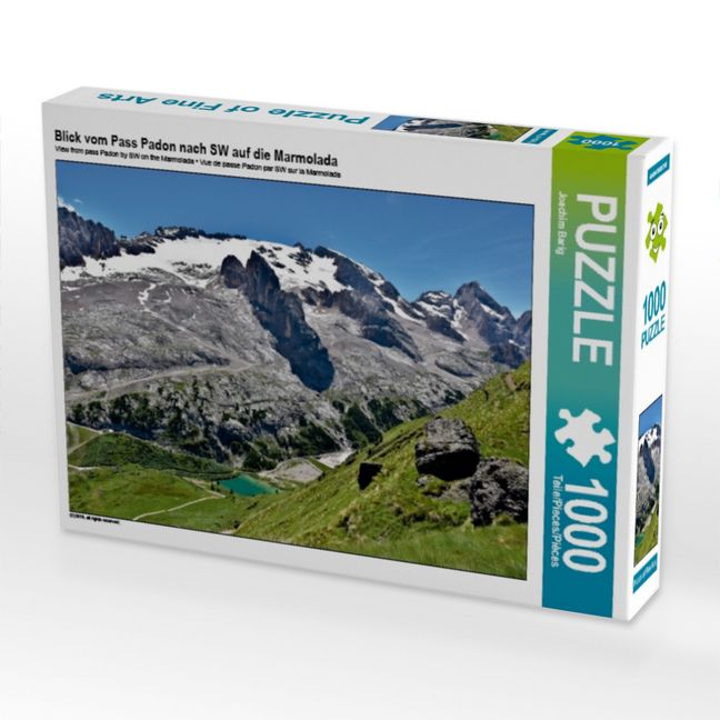 Produktbild: Blick vom Pass Padon nach SW auf die Marmolada (Puzzle)