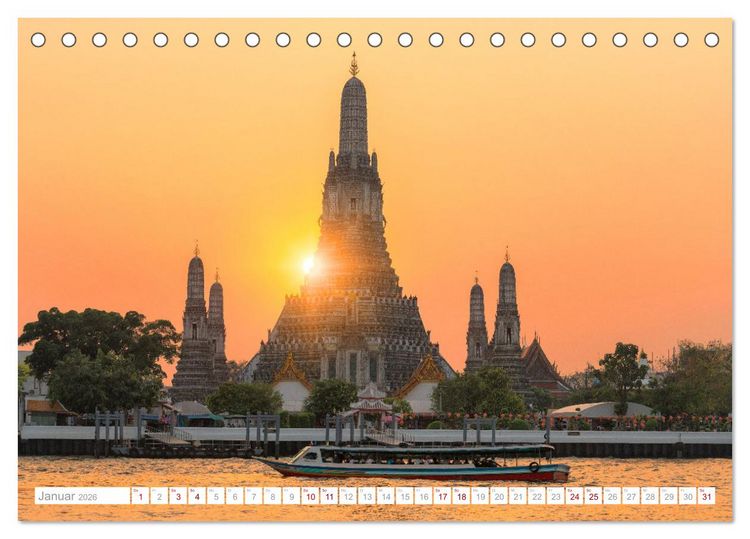 Produktbild: Asien - Kontinent der Farben (Tischkalender 2026 DIN A5 quer), CALVENDO Monatskalender