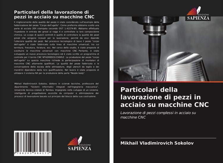 Produktbild: Particolari della lavorazione di pezzi in acciaio su macchine CNC