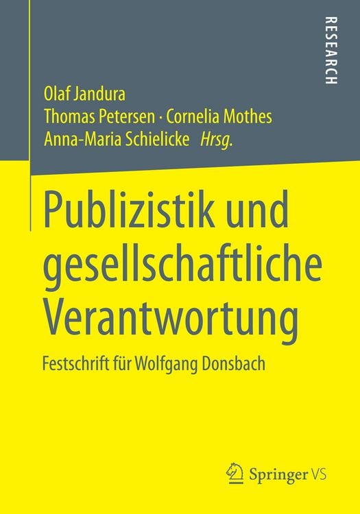 Produktbild: Publizistik und gesellschaftliche Verantwortung