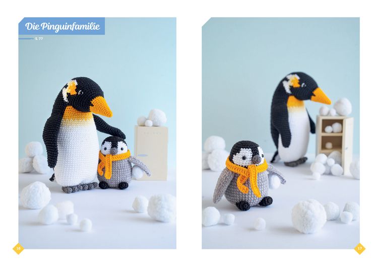 Produktbild: Niedliche Tierfamilien - Gro&szlig;e und kleine Amigurumis h&auml;keln