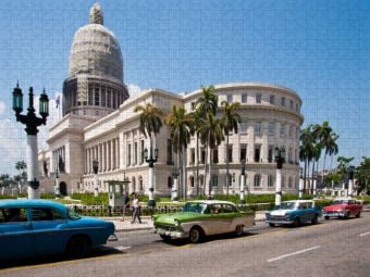 Produktbild: CALVENDO Puzzle Das Kapitol in Havanna | 1000 Teile Lege-Gr&ouml;&szlig;e 64x48cm Foto-Puzzle f&uuml;r gl&uuml;ckliche Stunden