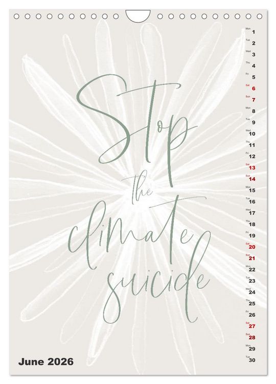 Produktbild: Love your planet (Wall Calendar 2026 DIN A4 portrait), CALVENDO 12 Month Wall Calendar