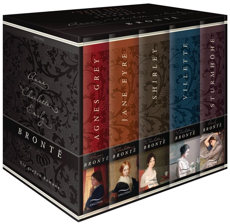 Produktbild: Bront&euml;, Die gro&szlig;en Romane - Agnes Grey - Jane Eyre - Villette - Shirley - Sturmh&ouml;he (5 B&auml;nde im Schuber)