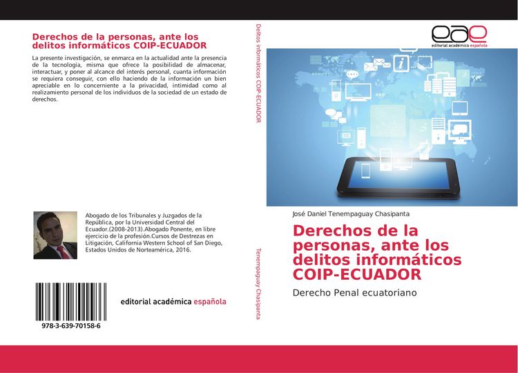 Produktbild: Derechos de la personas, ante los delitos inform&aacute;ticos COIP-ECUADOR