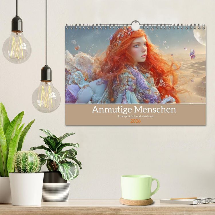 Produktbild: Anmutige Menschen - Atmosph&auml;risch und vertr&auml;umt (Wandkalender 2026 DIN A4 quer), CALVENDO Monatskalender