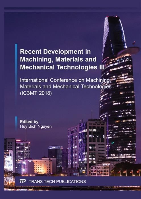 Produktbild: Recent Development in Machining, Materials and Mechanical Technologies III