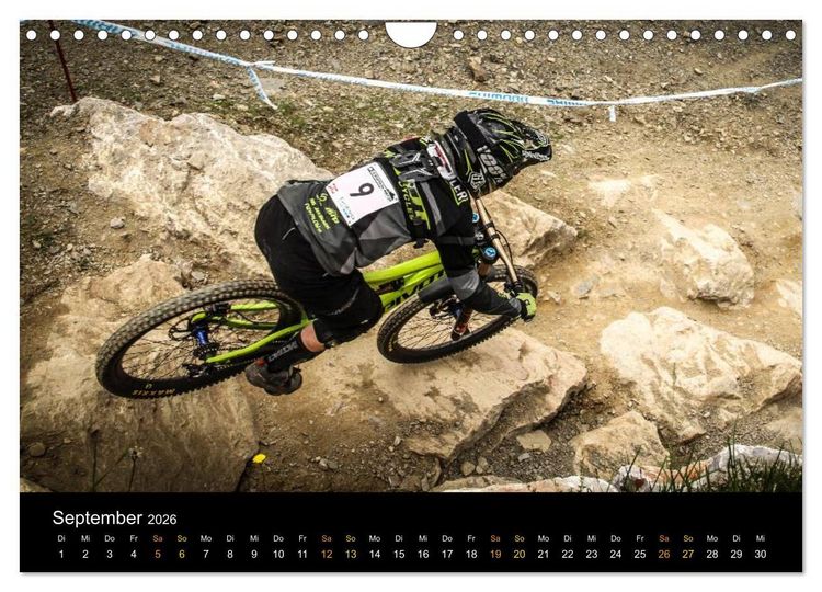 Produktbild: Downhill Racing 2026 (Wandkalender 2026 DIN A4 quer), CALVENDO Monatskalender