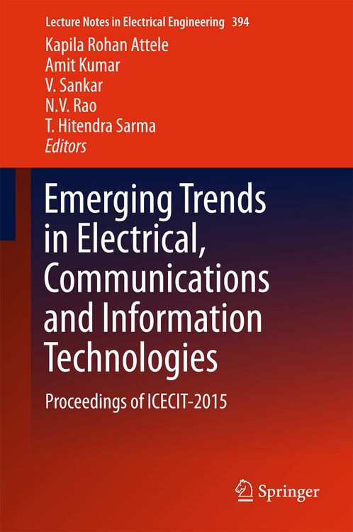 Produktbild: Emerging Trends in Electrical, Communications and Information Technologies