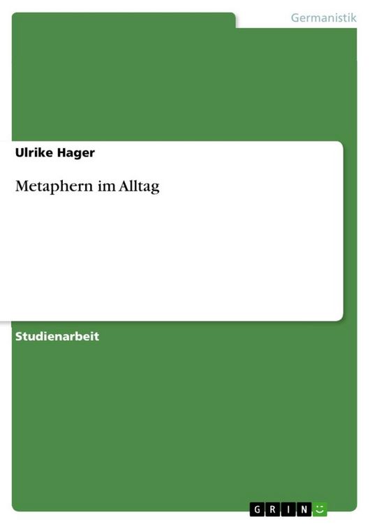 Produktbild: Metaphern im Alltag