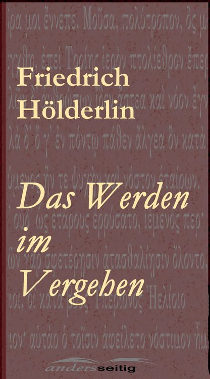 Produktbild: Das Werden im Vergehen