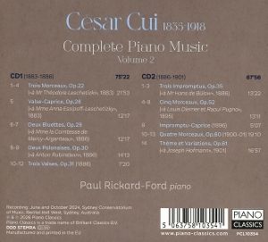 Produktbild: Cui:Complete Piano Music,Volume 2