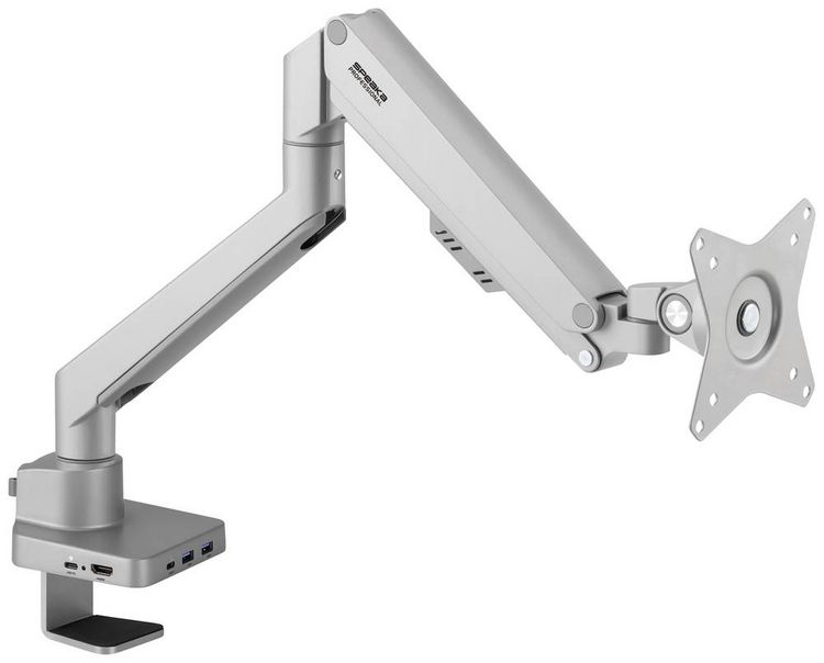 Produktbild: SpeaKa Professional Monitor-Tischhalterung SP-MM-600 1 Display(s) 43,2cm (17\") - 81,3cm (32\") Silber Rotierbar, Neigbar