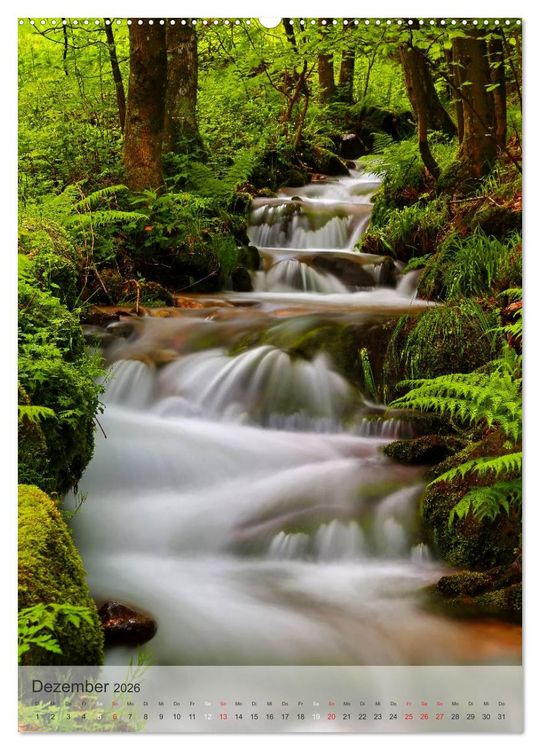 Produktbild: Alles im Fluss - Schwarzwaldwasser (hochwertiger Premium Wandkalender 2026 DIN A2 hoch), Kunstdruck in Hochglanz