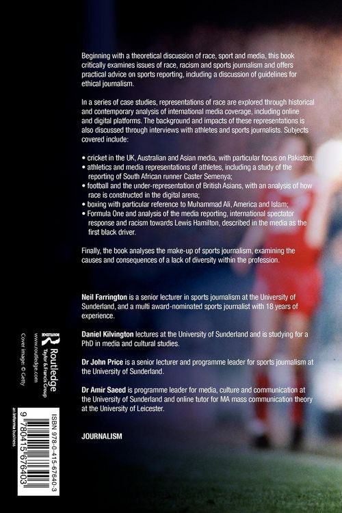 Produktbild: Race, Racism and Sports Journalism