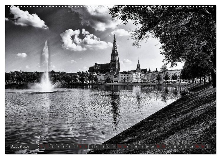 Produktbild: Ein Blick auf Schwerin (Wandkalender 2026 DIN A2 quer), CALVENDO Monatskalender