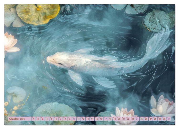 Produktbild: Zarte idyllische Werke - Fantasievolle Kreationen (hochwertiger Premium Wandkalender 2026 DIN A2 quer), Kunstdruck in Hochglanz