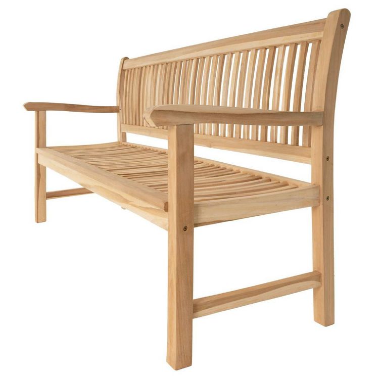 Produktbild: 4er Sitzbank Gartenbank Landhausstil Teak Holz