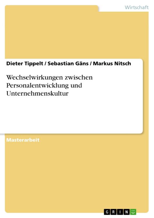 Produktbild: Wechselwirkungen zwischen Personalentwicklung und Unternehmenskultur