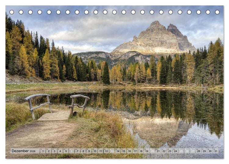 Produktbild: Faszination Dolomiten (Tischkalender 2026 DIN A5 quer), CALVENDO Monatskalender