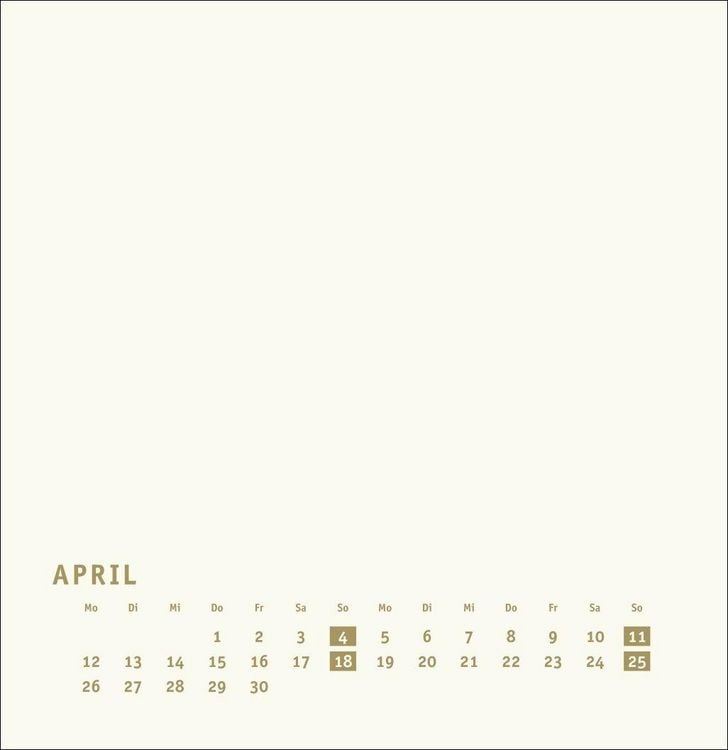 Produktbild: Premium-Bastelkalender gold gro&szlig; 2027
