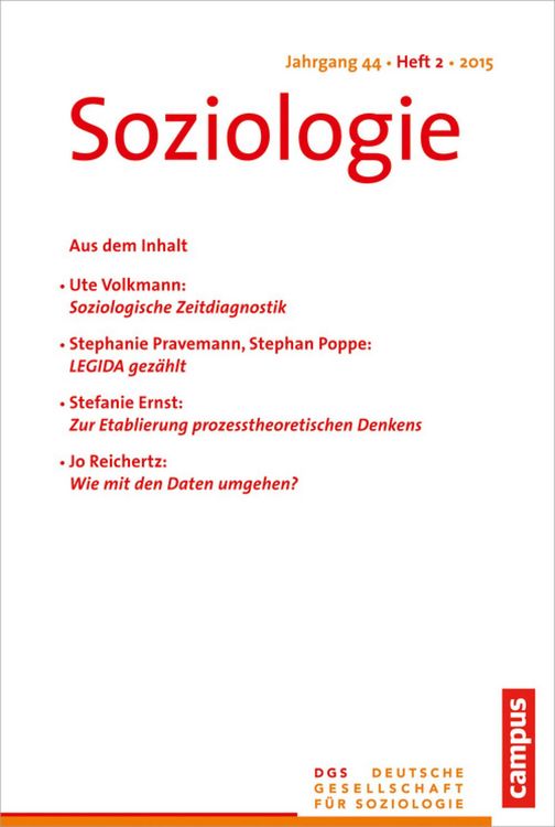 Produktbild: Soziologie 2.2015