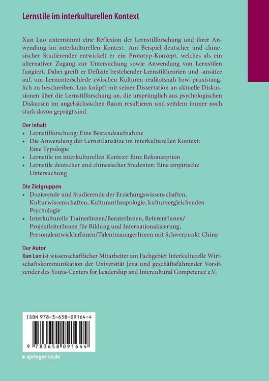 Produktbild: Lernstile im interkulturellen Kontext