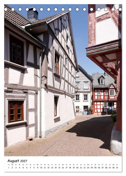 Produktbild: Idstein &ndash; eine Fachwerkidylle (Tischkalender 2027 DIN A5 hoch), CALVENDO Monatskalender