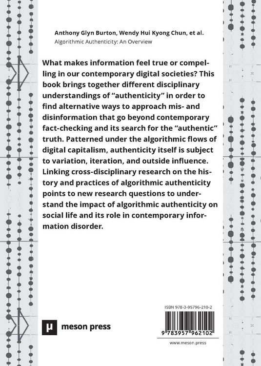 Produktbild: Algorithmic Authenticity