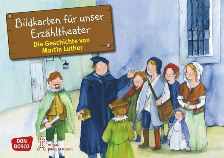 Produktbild: Die Geschichte von Martin Luther. Kamishibai Bildkartenset.