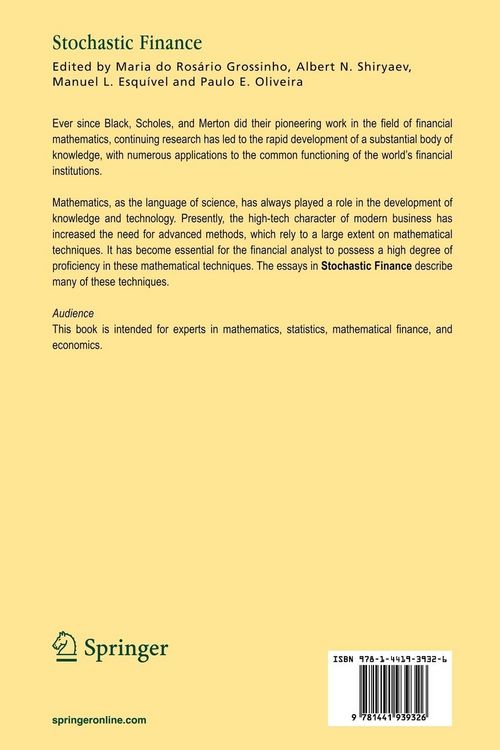 Produktbild: Stochastic Finance