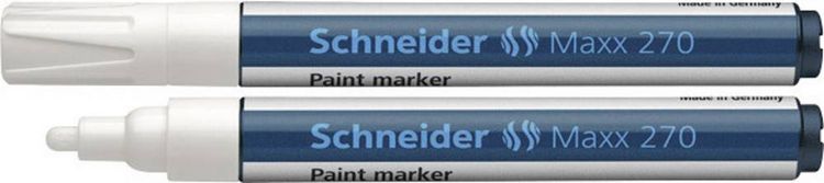 Produktbild: Schneider Schreibger&auml;te Maxx 270 127049 Lackmarker Wei&szlig; 1 mm, 3 mm