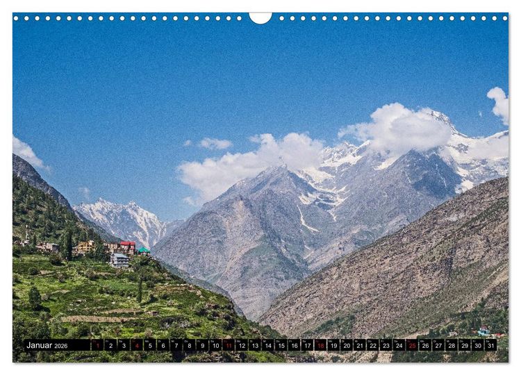 Produktbild: Himachal Pradesh - Bezaubernde Bergwelt im Himalaya (Wandkalender 2026 DIN A3 quer), CALVENDO Monatskalender