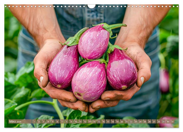 Produktbild: Mein Gem&uuml;segarten - Ein Jahr knackig frisches Gem&uuml;se (Wandkalender 2026 DIN A3 quer), CALVENDO Monatskalender