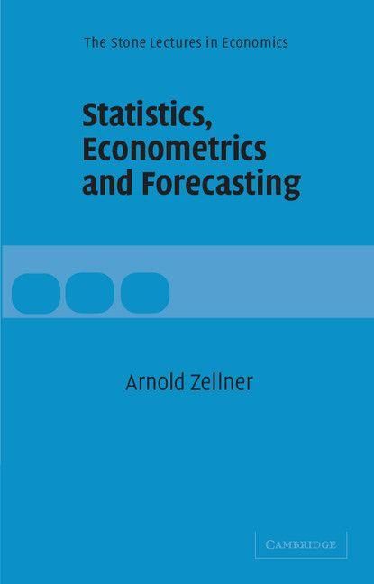 Produktbild: Statistics, Econometrics and Forecasting