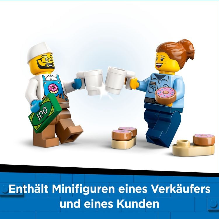 Produktbild: LEGO City Donut Truck - Spielzeug Foodtruck f&uuml;r Kinder ab 5 Jahren 60452