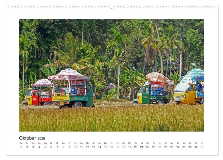 Produktbild: Kerala - Im S&uuml;den Indiens (Wandkalender 2026 DIN A2 quer), CALVENDO Monatskalender