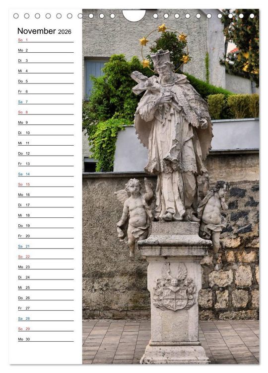 Produktbild: Nepomuk - Der Br&uuml;ckenheilige (Wandkalender 2026 DIN A4 hoch), CALVENDO Monatskalender