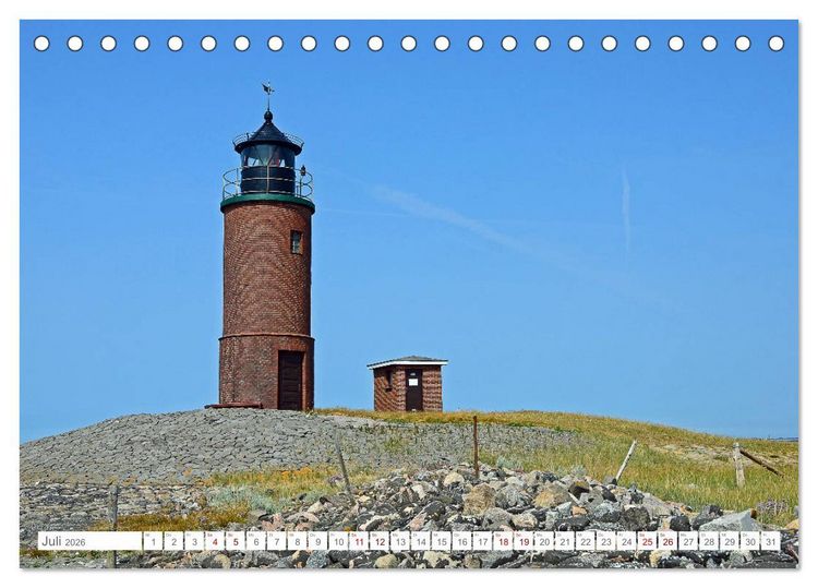 Produktbild: Sommertage auf Langeness (Tischkalender 2026 DIN A5 quer), CALVENDO Monatskalender