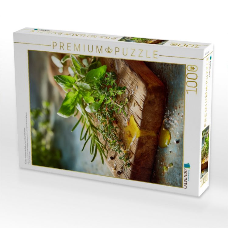 Produktbild: CALVENDO Puzzle Kr&auml;uter in &Ouml;l sind ein Gedicht aus Erde und Flamme | 1000 Teile Lege-Gr&ouml;&szlig;e 64x48cm Foto-Puzzle f&uuml;r gl&uuml;ckliche Stunden