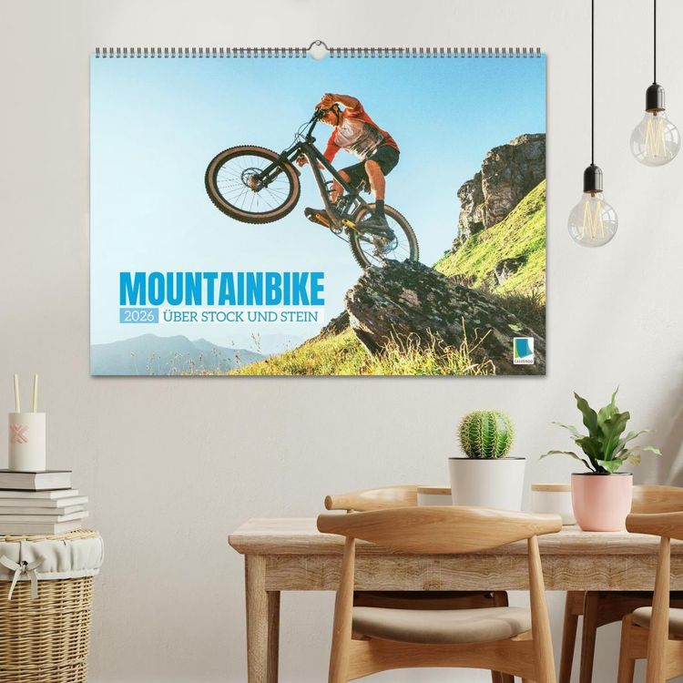 Produktbild: Mountainbike: &Uuml;ber Stock und Stein (Wandkalender 2026 DIN A2 quer), CALVENDO Monatskalender
