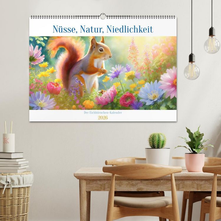 Produktbild: Der Eichh&ouml;rnchen-Kalender (Wandkalender 2026 DIN A2 quer), CALVENDO Monatskalender