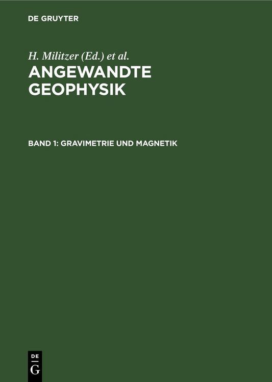 Produktbild: Gravimetrie und Magnetik